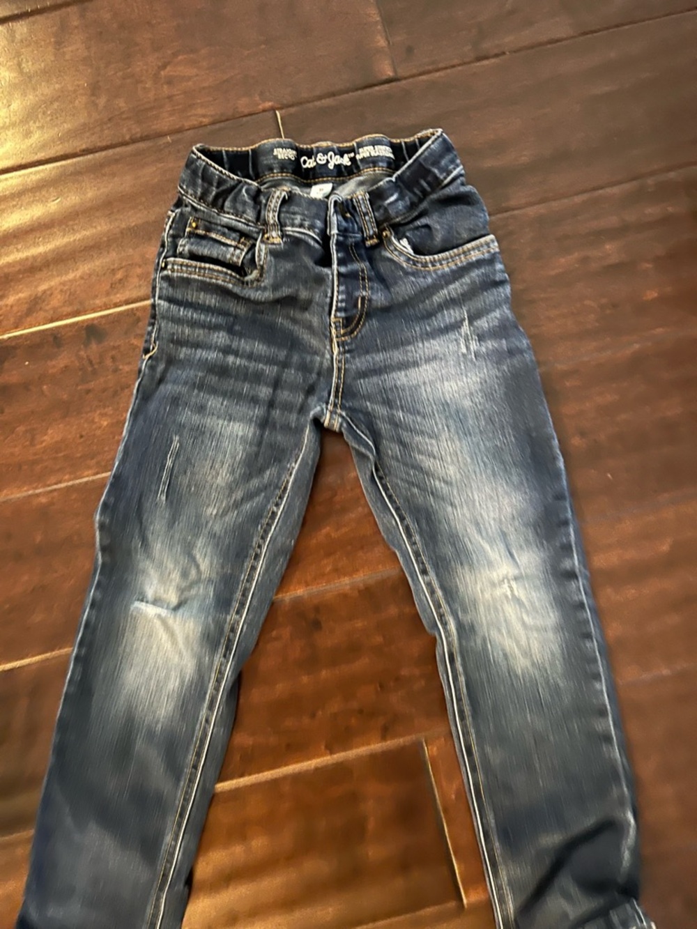 Cat & Jack Boys Blue Washed Denim Jeans